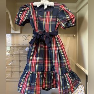 CrewCuts Holiday Plaid Dress youth size 5